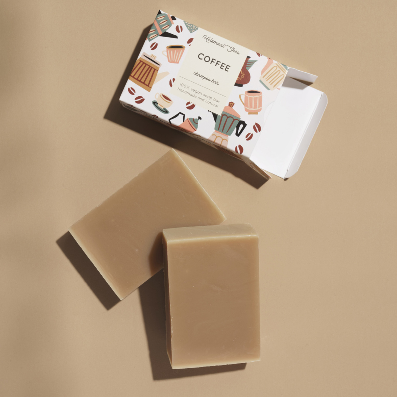 Koffie haarzeep - shampoo bar voor alle haartypen