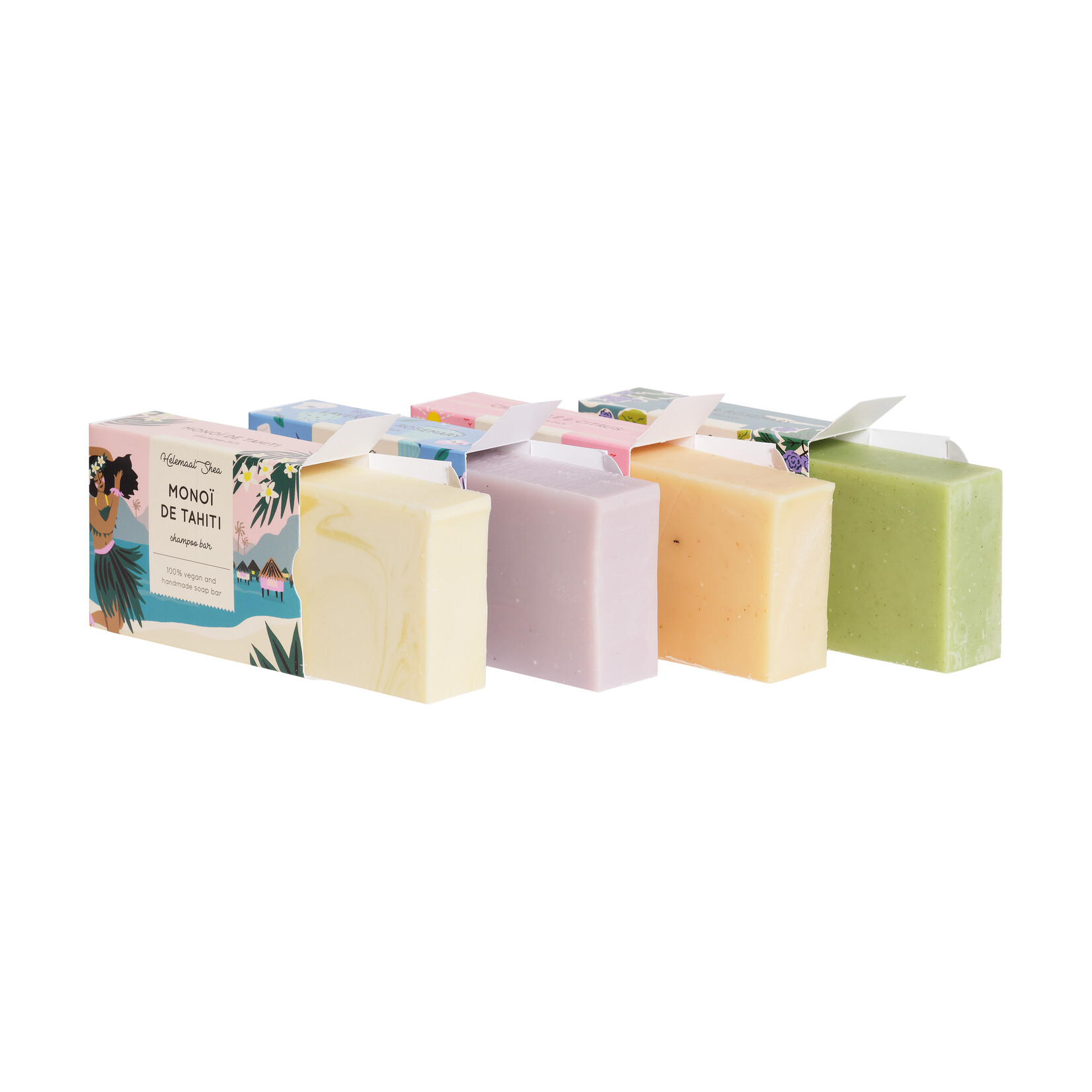 4 handmade, natural hair soaps of your choice.