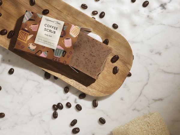 Koffie scrub zeep, de perfecte zeep voor in de keuken