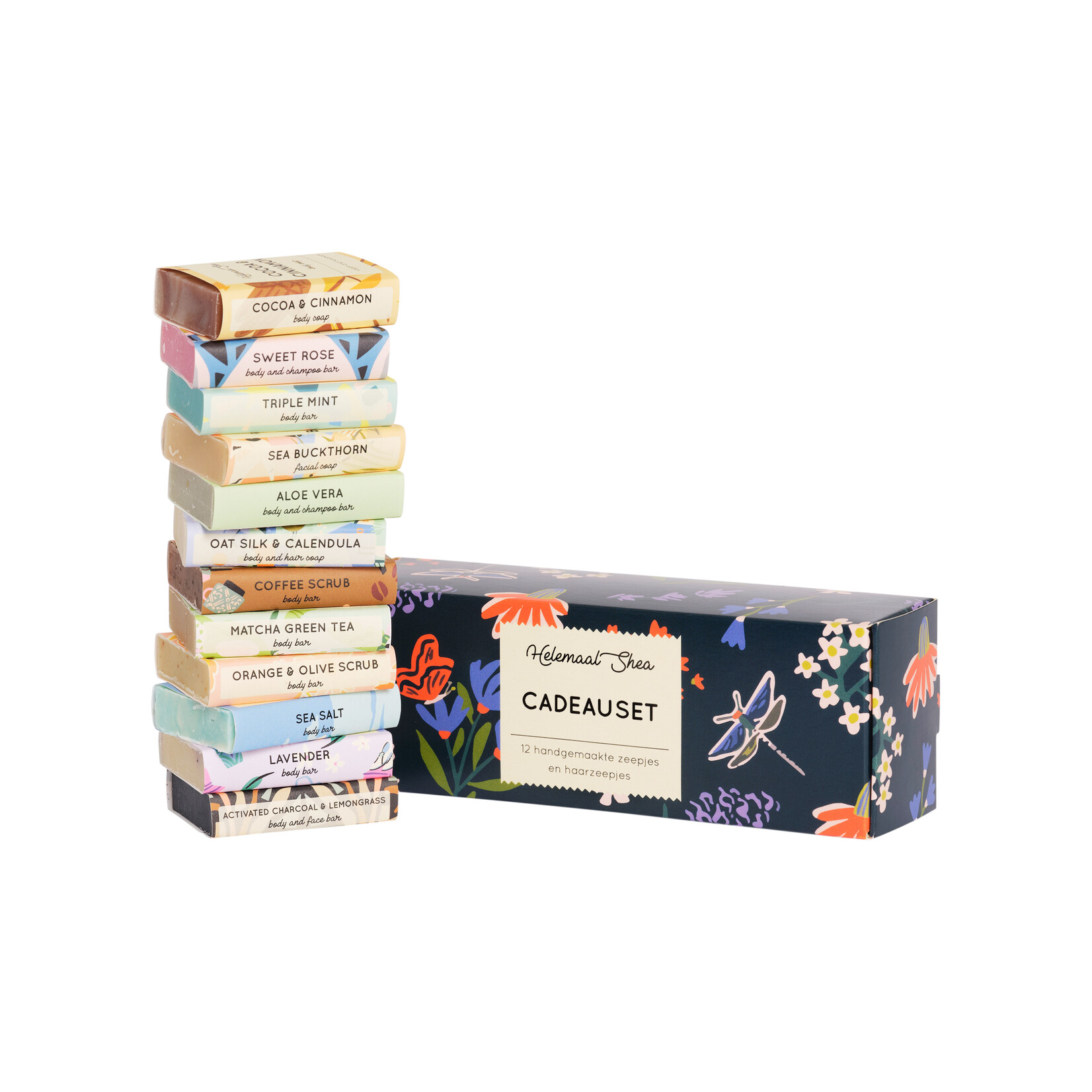 Geschenkset mit 12 kleinen Seifen