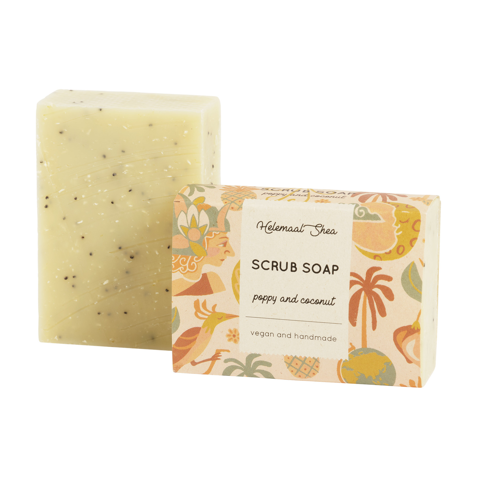 Poppy & Coconut scrub soap