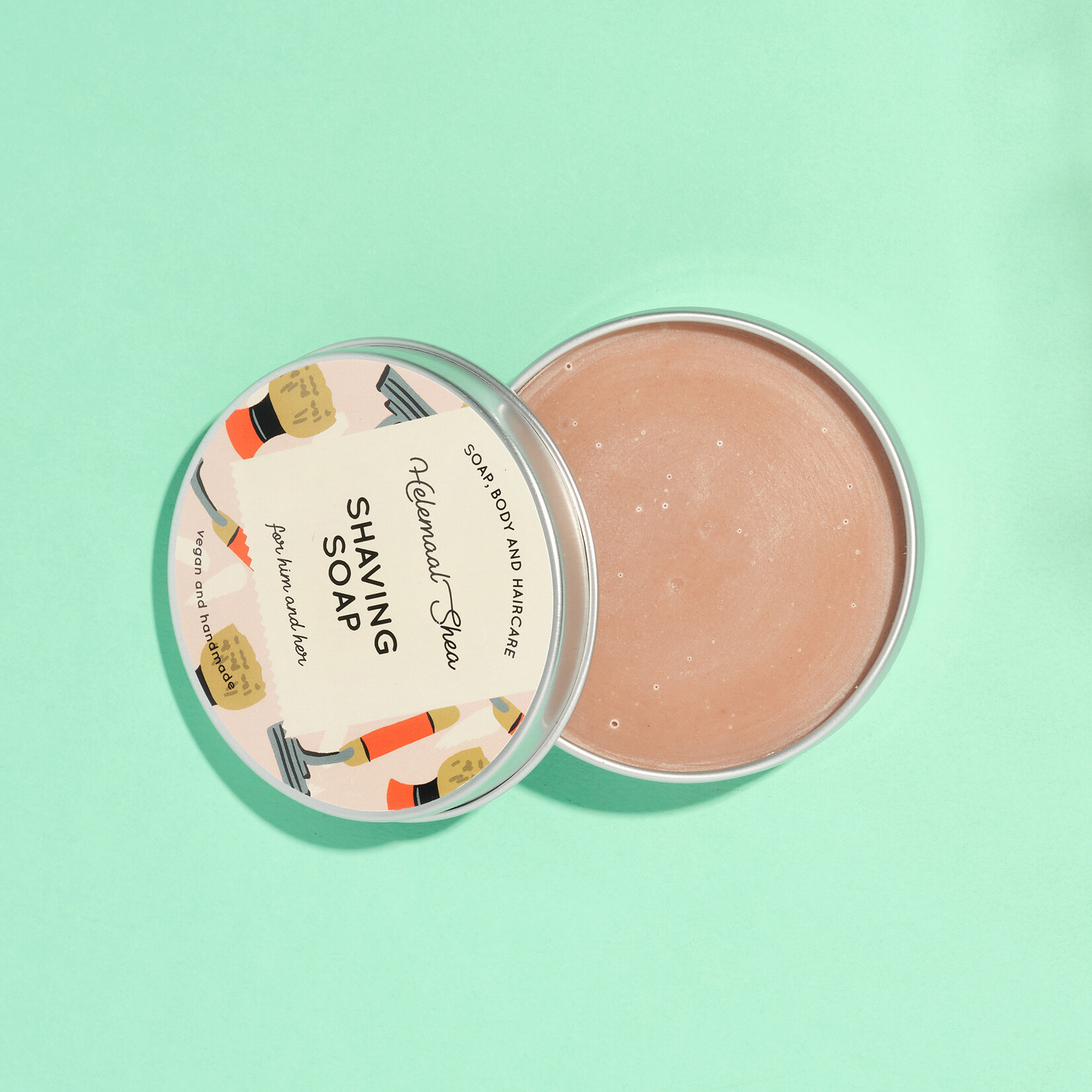 Shaving soap - in a tin can