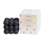 Rapeseed wax candle  - bubble cube - black