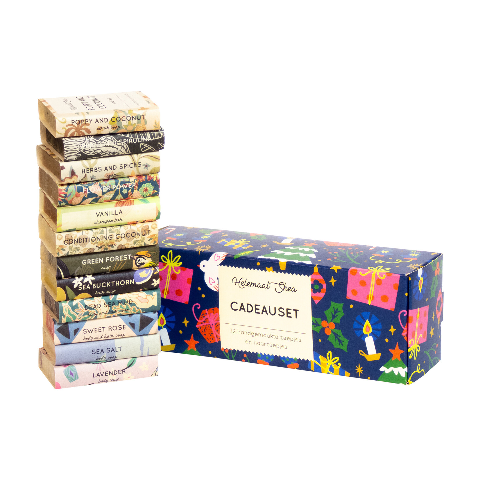 Gift set of 12 handmade  mini soaps