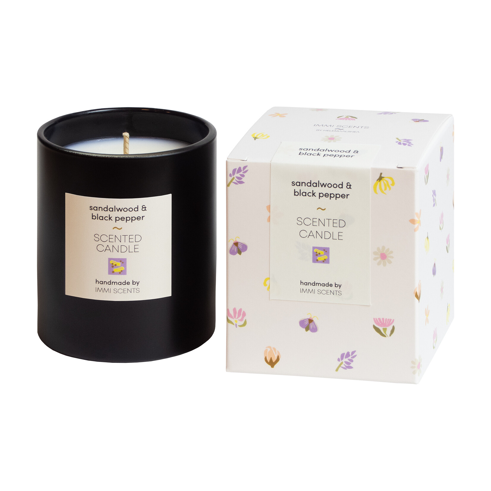 Scented candle - Sandalwood & Black Pepper - small