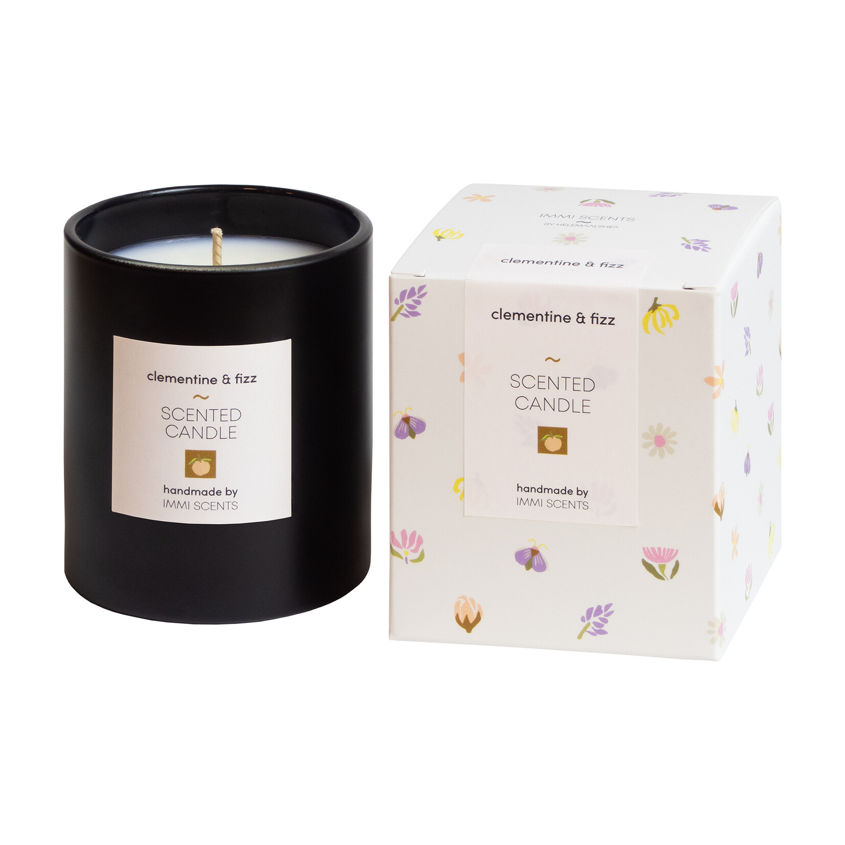 Scented candle - Clementine & Fizz - small