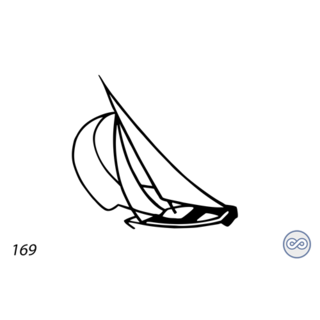 Grafsteenwinkel Afbeelding zeilboot