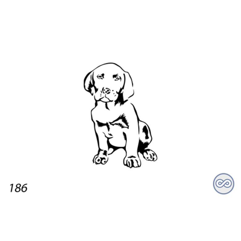 Grafsteenwinkel Afbeelding van een hond