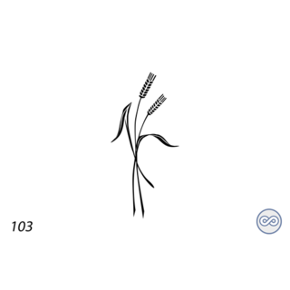 Grafsteenwinkel Afbeelding twee aren