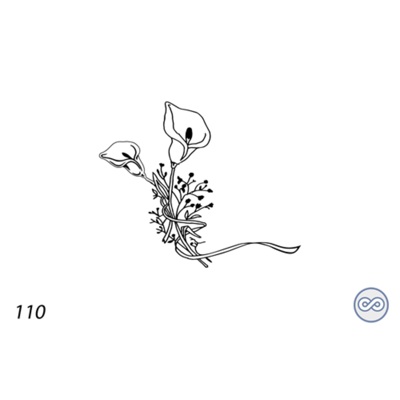 Grafsteenwinkel Afbeelding aronskelken op grafsteen