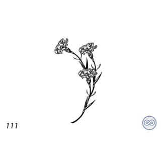 Grafsteenwinkel Afbeelding anjers