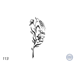 Grafsteenwinkel Afbeelding boeket met gebroken aren