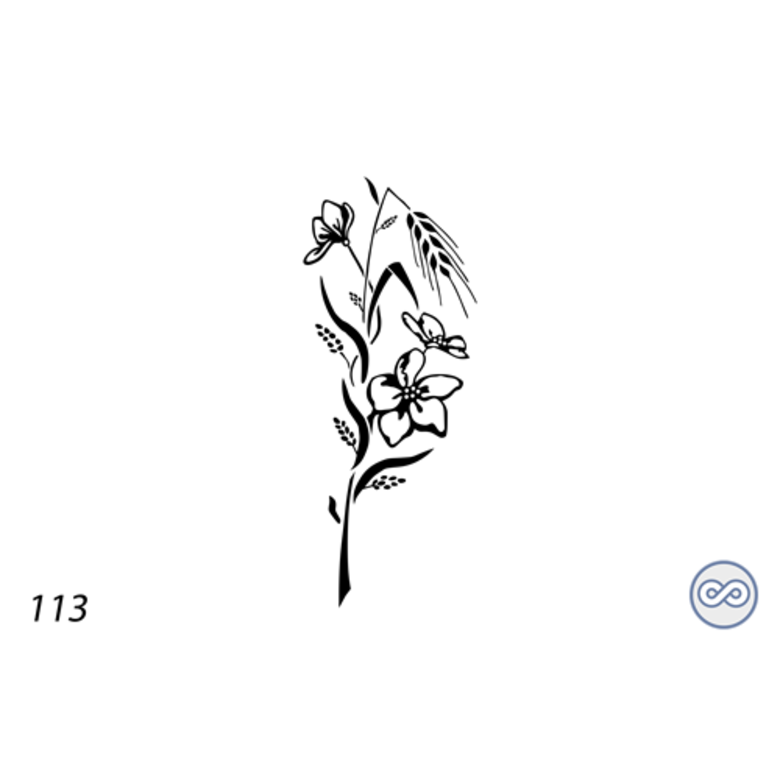 Grafsteenwinkel Afbeelding boeket met gebroken aren op grafsteen