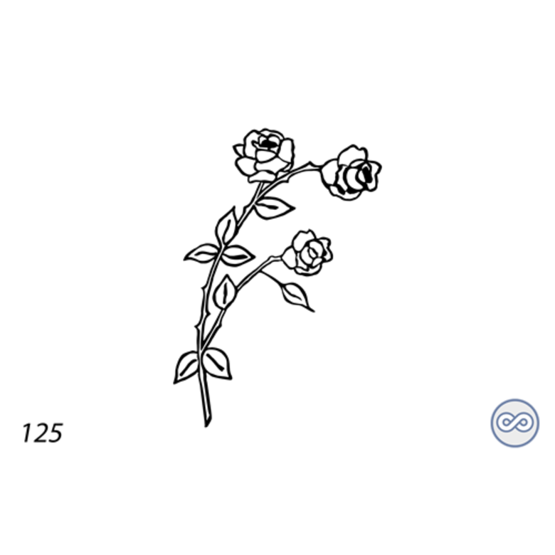 Grafsteenwinkel Afbeelding twee rozen voor op grafsteen