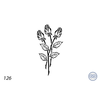 Grafsteenwinkel Afbeelding drie rozen