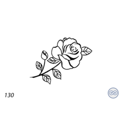 Grafsteenwinkel Afbeelding roos lijnen voor op grafsteen