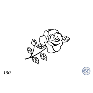 Grafsteenwinkel Afbeelding roos lijnen