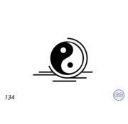 Grafsteenwinkel Afbeelding yin en yang