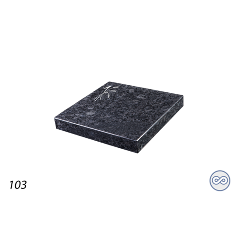 Grafsteenwinkel Afbeelding twee aren voor op grafsteen