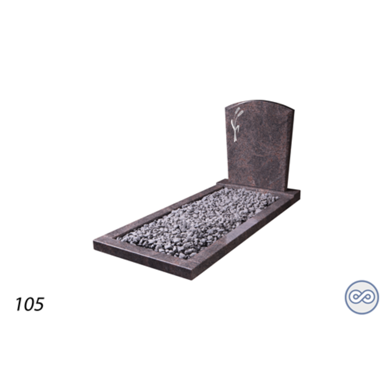 Grafsteenwinkel Afbeelding twee korenaren voor op grafsteen