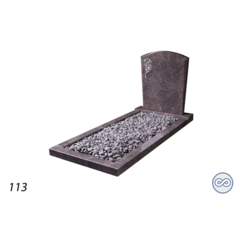 Grafsteenwinkel Afbeelding boeket met gebroken aren op grafsteen