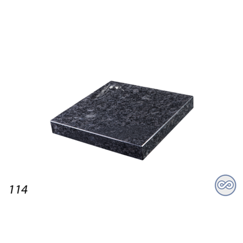 Grafsteenwinkel Afbeelding veldbloemen op grafsteen