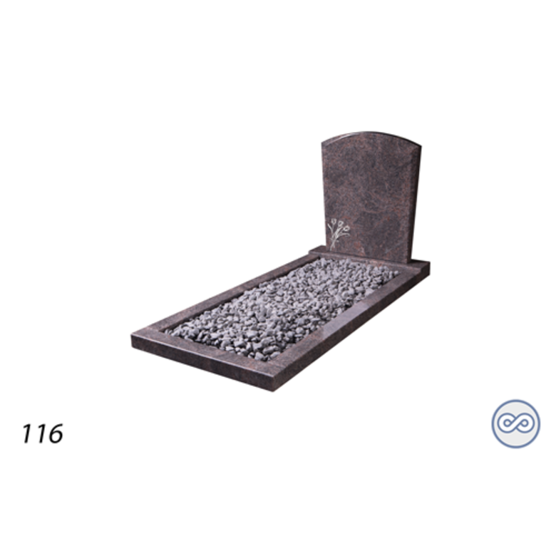 Grafsteenwinkel Afbeelding tulpen voor op grafsteen