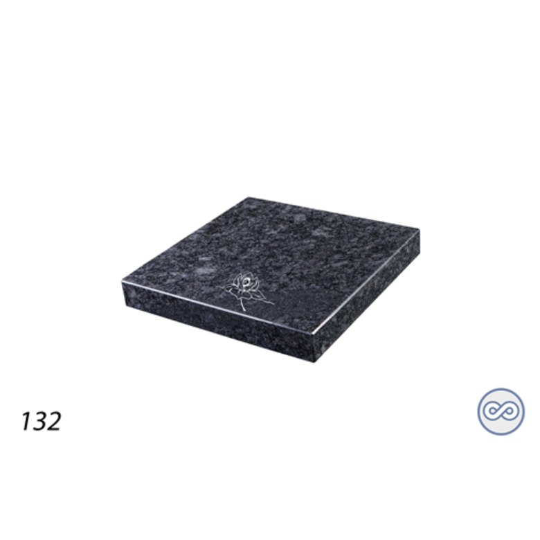 Grafsteenwinkel Afbeelding lotus voor op grafsteen