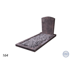 Grafsteenwinkel Afbeelding Hugenotenkruis voor op grafsteen