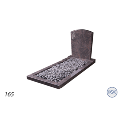 Grafsteenwinkel Afbeelding kruis met gebroken aren