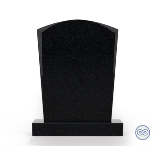 Grafsteenwinkel Staande grafsteen Toog  Zwart Graniet
