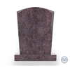 Staande grafsteen model 'Toog' letterplaat in de kleur Himalaya Blue