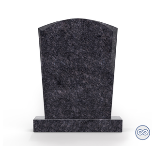 Grafsteenwinkel Staande grafsteen Toog letterplaat Steel Grey