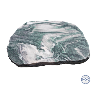 Grafsteenwinkel Liggende grafzerk groen/wit