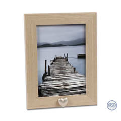 Houten fotolijst met ashartje