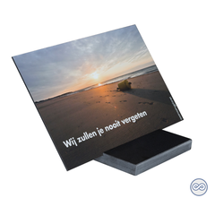 Grafdecoratie met tekst