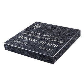 Grafsteenwinkel Liggende grafsteen, Steel Grey