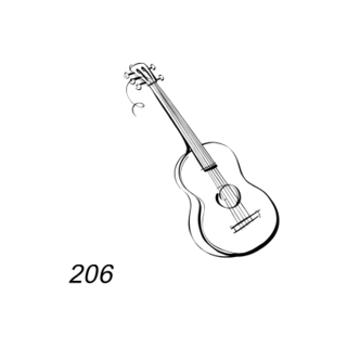 Grafsteenwinkel Afbeelding gitaar