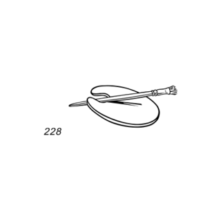 Grafsteenwinkel Afbeelding schilderspalet