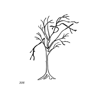 Grafsteenwinkel Afbeelding gebroken tak