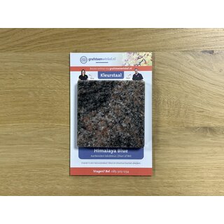 Grafsteenwinkel Kleurstaal Himalaya Blue (Gratis)