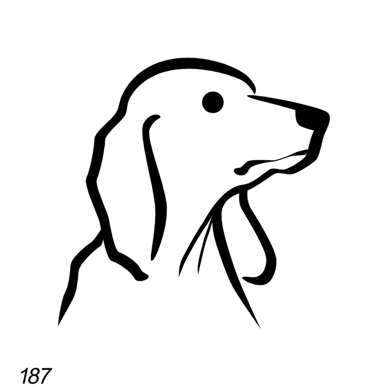 Grafsteenwinkel Afbeelding Hond voor op grafsteen