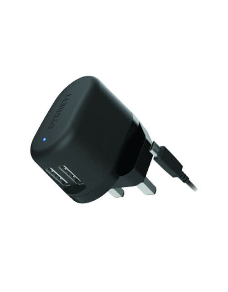 Cygnett Dual USB Wall Charger & 1M Micro -USB Cable