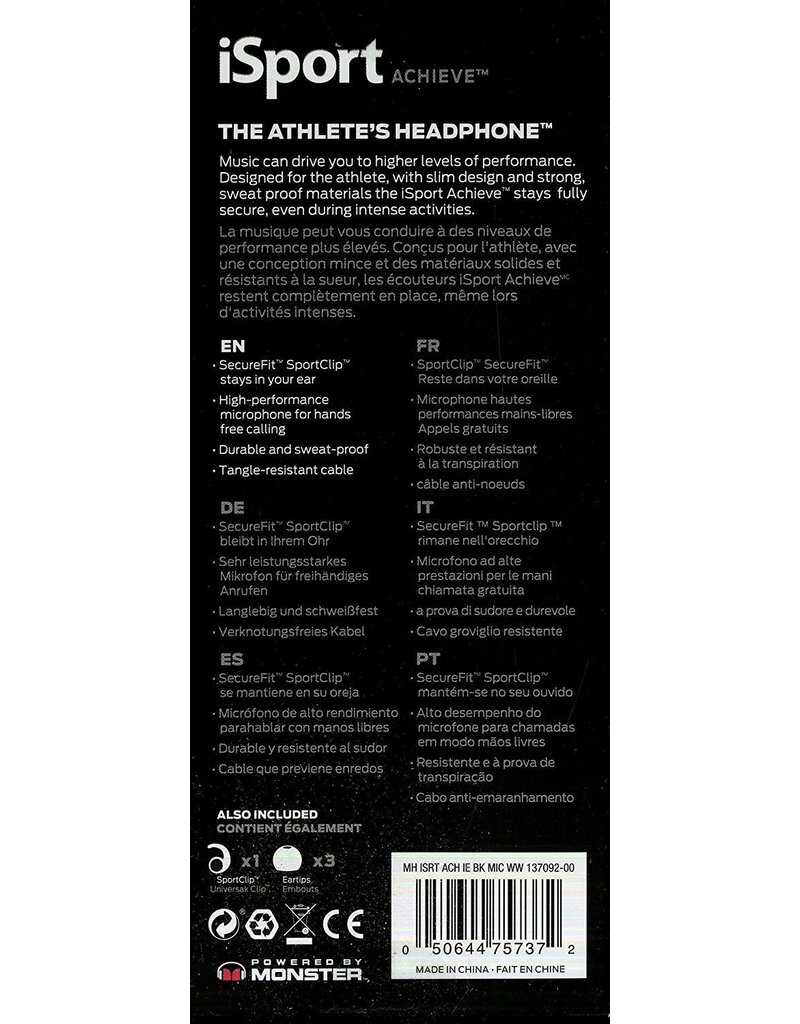Monster iSport Achieve Wired