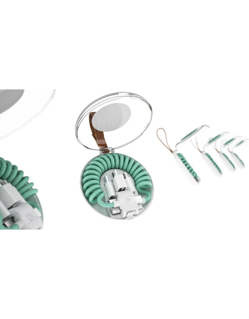 Allroundo all-in-one charging cable Mint Green