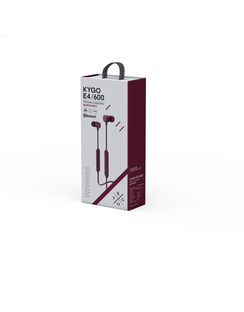 KYGO E4/600 Wireless Earphones (Burgundy)