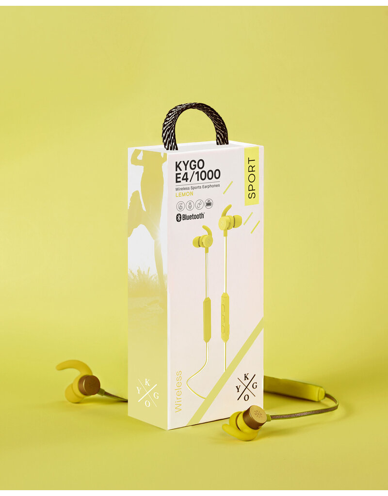 KYGO E4/1000 Sport Wireless earphones (Lemon)