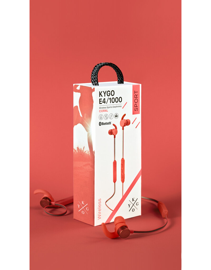 KYGO E4/1000 Sport Wireless earphones (Coral)