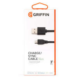 Griffin Charge/Sync Cable for Micro USB Black