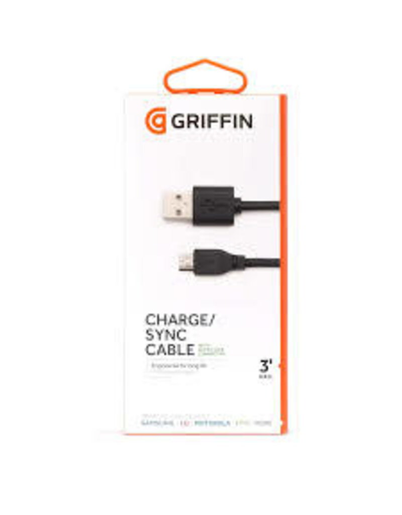 Griffin Charge/Sync Cable for Micro USB Black